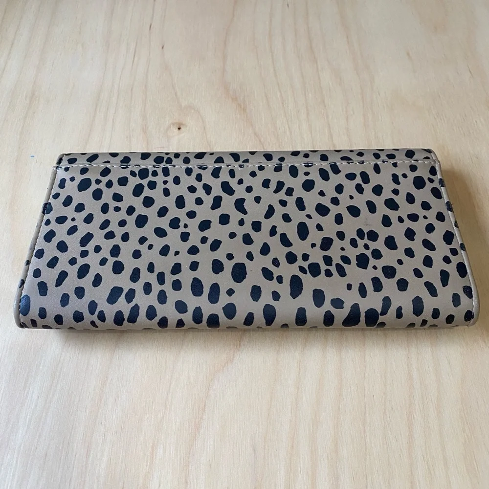 Universal Thread Tan and Black Leopard Wallet